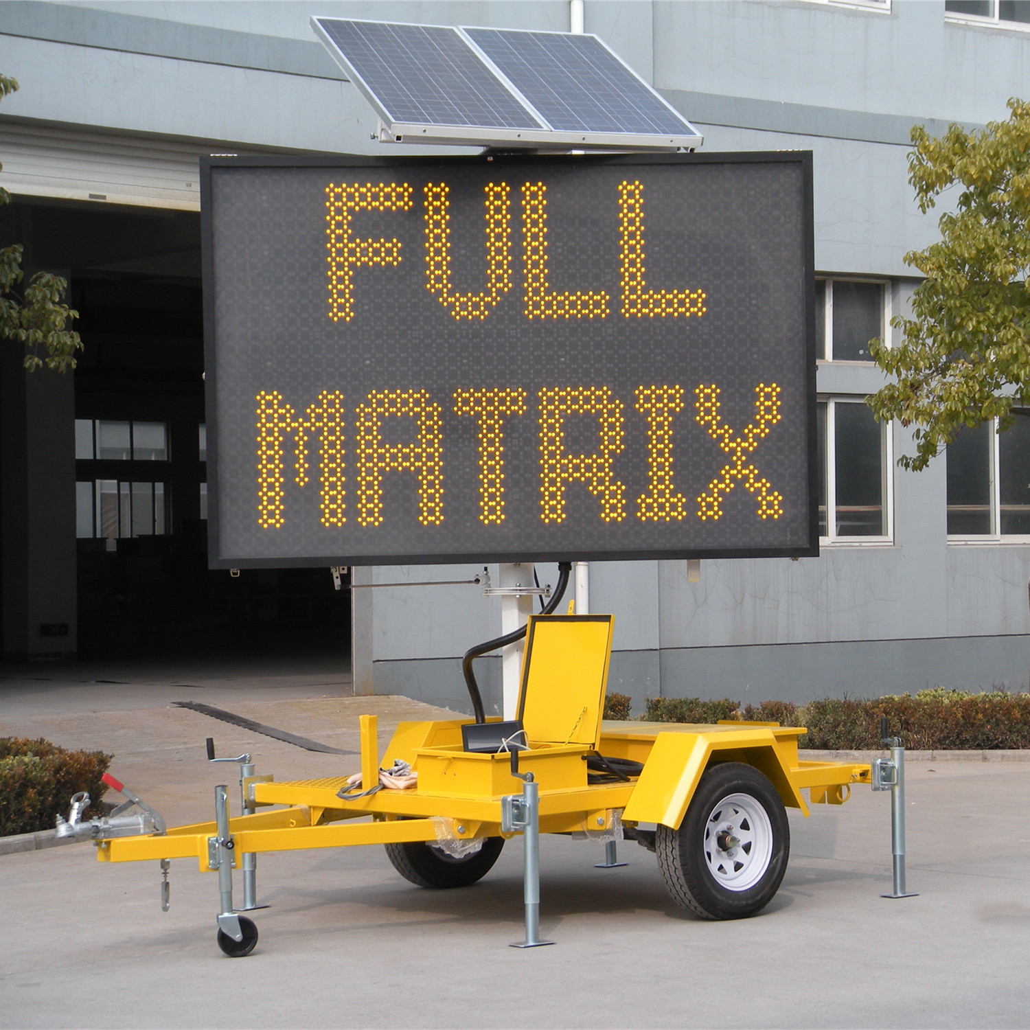 High Quality Large Size Amber Color Variable Message Traffic Sign with Both Onside and Remote Control