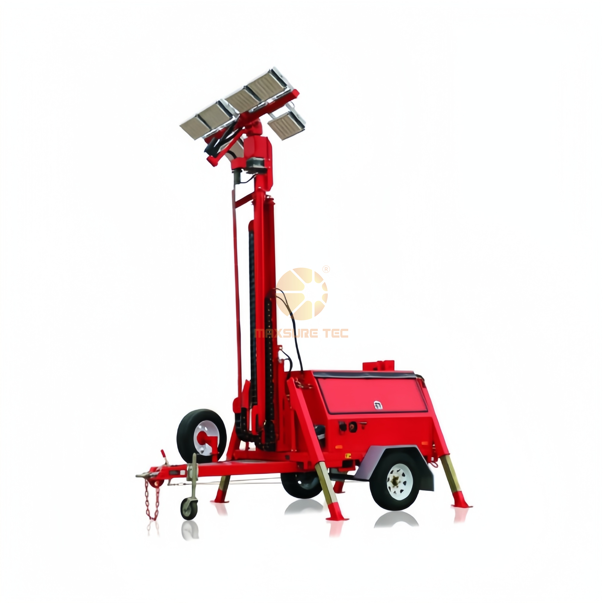  Large Size Lighting Tower Powered with Heavy Duty Brushless Alternator 