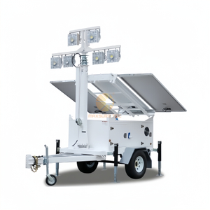 Solar Lighting Tower with Foldable Solar Penal 